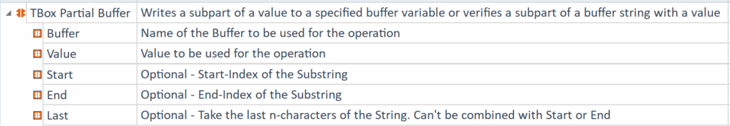 TBox Partial Buffer StandardModule