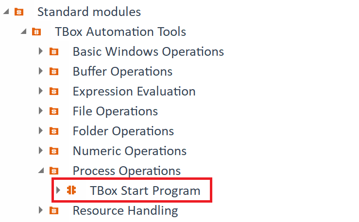 TBox Start Program Path